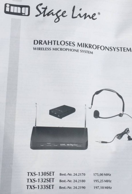 StageLine TXS-130 Set – mikrofon szett