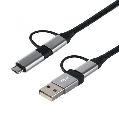 Somogyi Elektronic USB MULTI USB töltőkábel, 4in1, 1.5m (USB MULTI)
