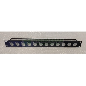 Rack-be építhető12 XLR aljzat profil