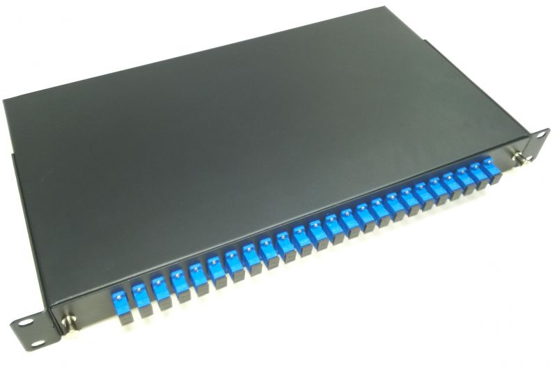 Optikai patch panel 1U SM LC duplex 24 port - Image 2
