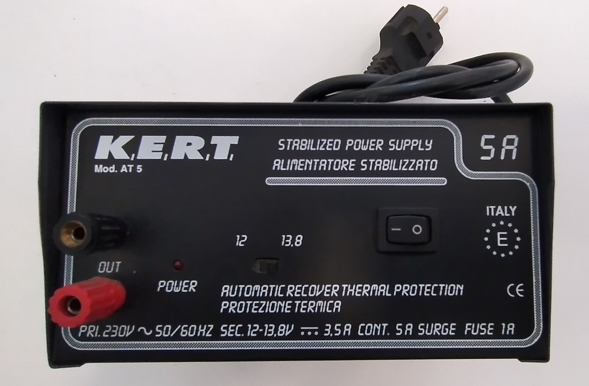 K.E.R.T.  AT5 Power Suply / Stabilizált Tápegység 5A