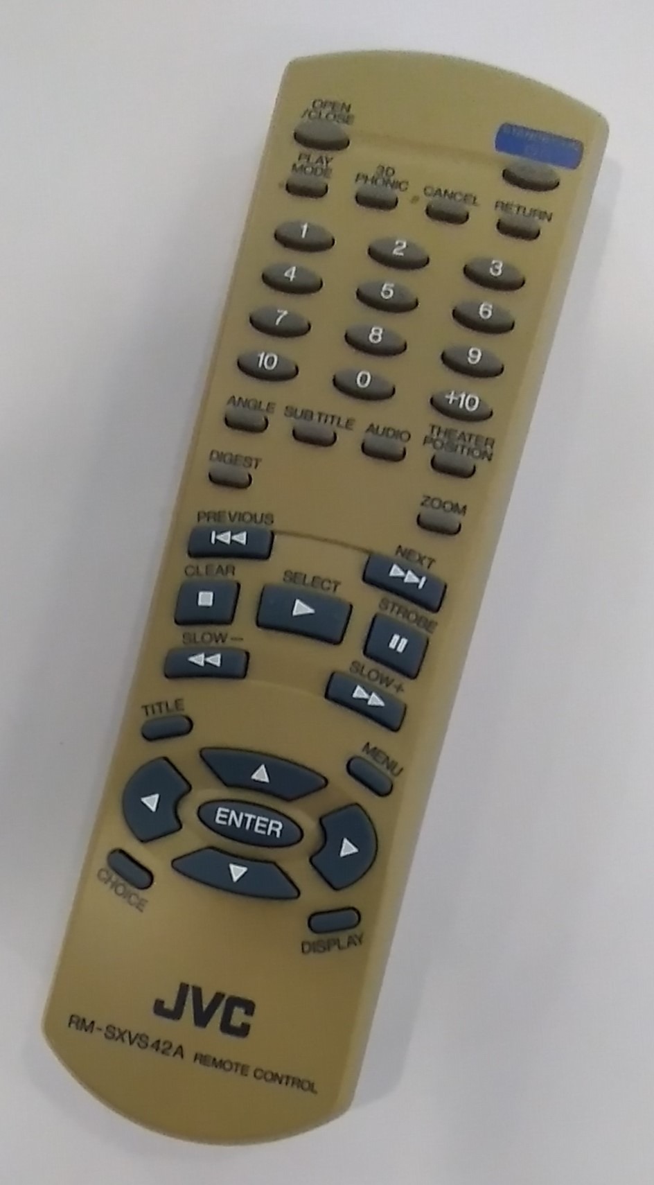JVC SXVS42A DVD Távvezérlő