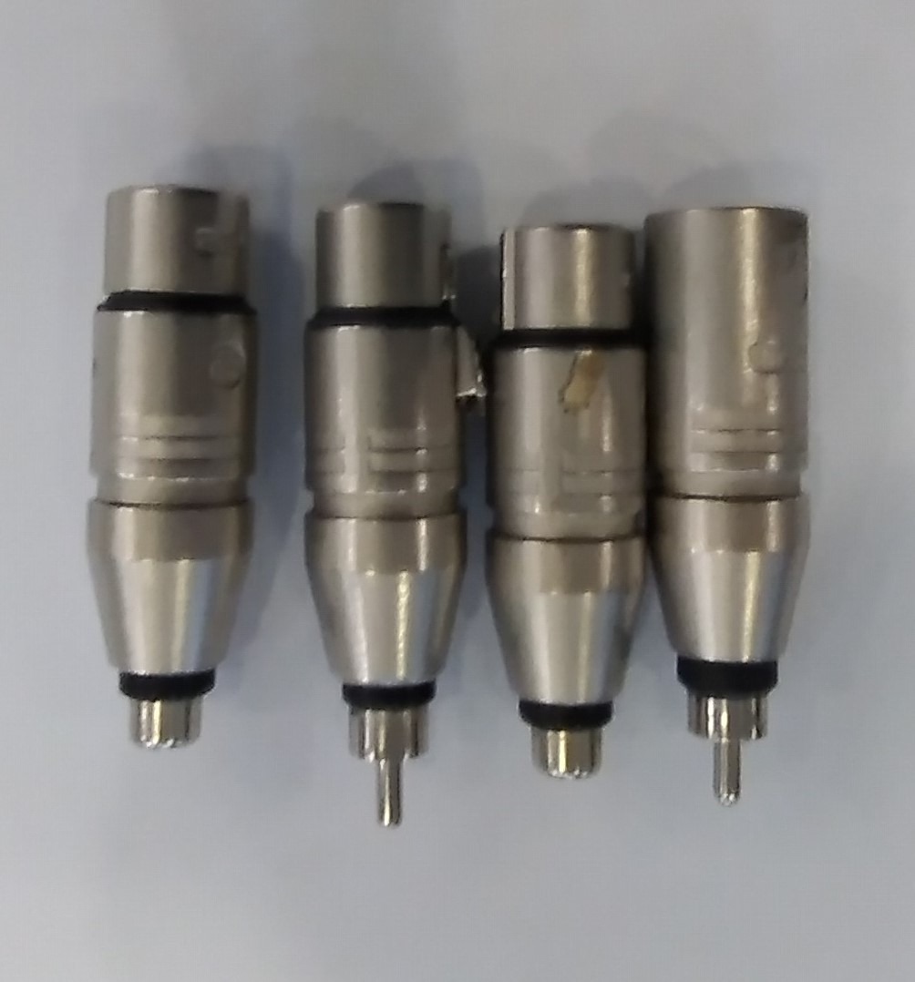 XLR-RCA Átalakító adapter