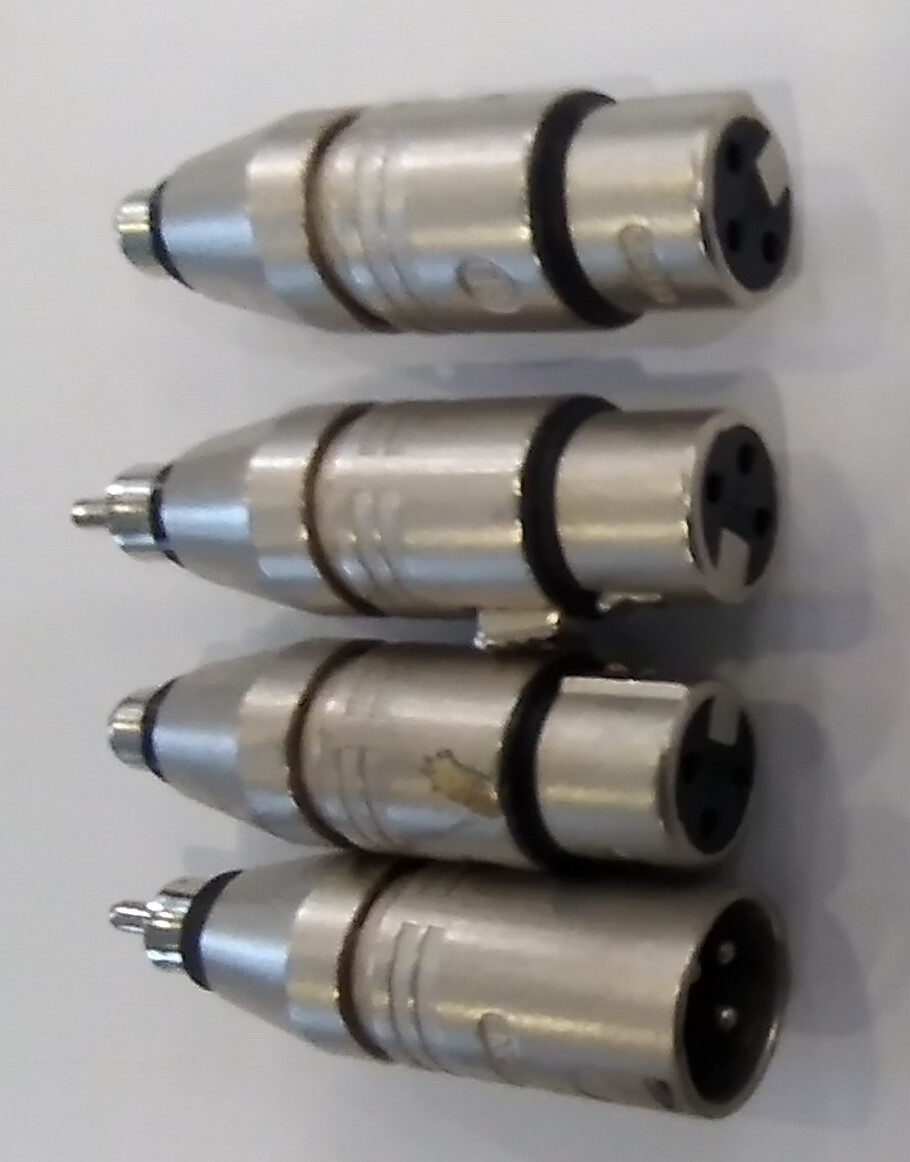XLR-RCA Átalakító adapter