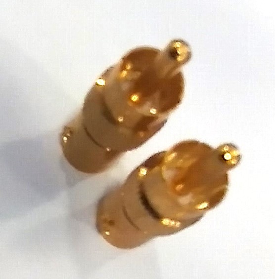 Aranyozott RCA Apa – Bnc Anya Adapter