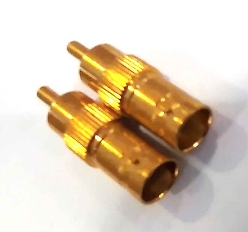 Aranyozott RCA Apa – Bnc Anya Adapter