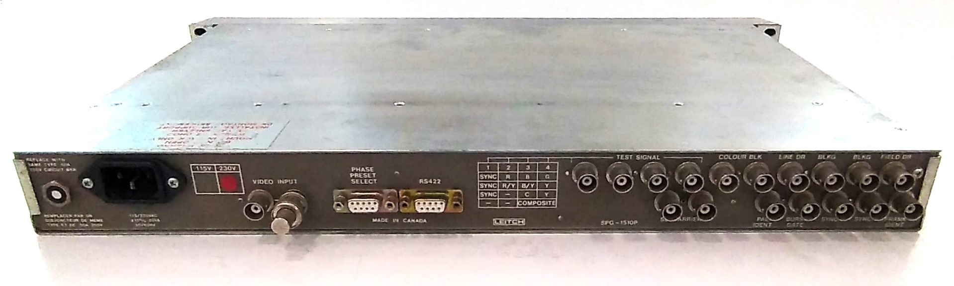 LEITCH SPG-1510P Sync Pulse Generator