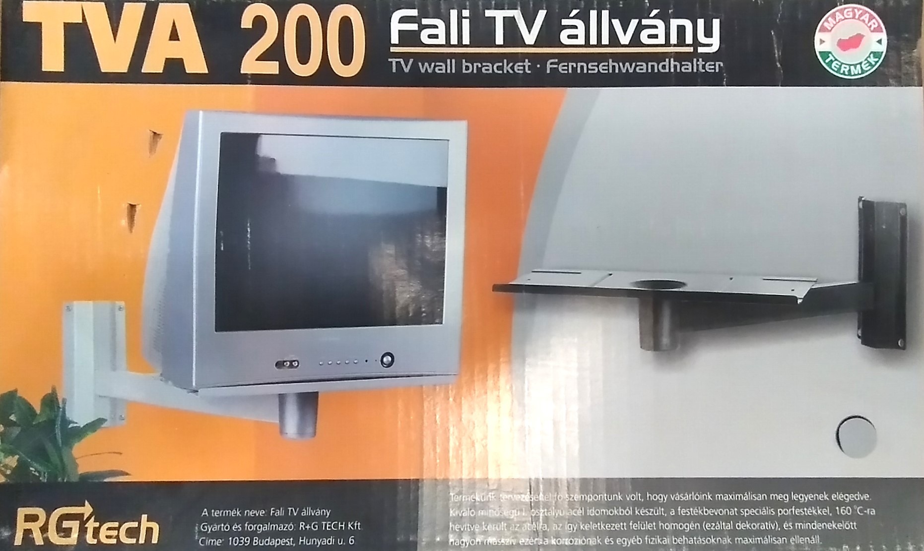 RG-Tech TVA-200 Fali TV Állvány