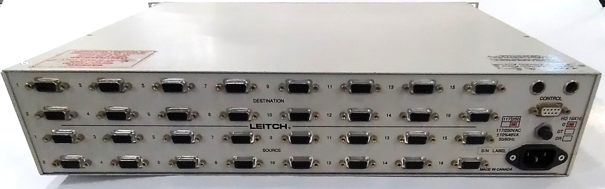 Leitch HD16X16D Serial Professional Audio-Video Data Router - Image 4