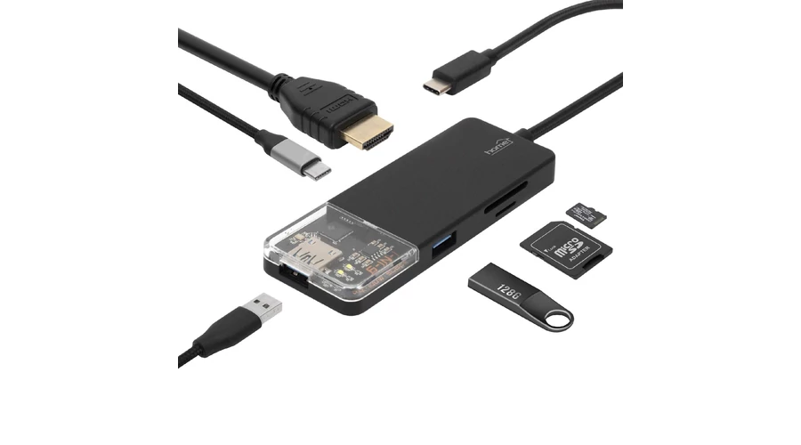 Home USBHUB6 Dokkoló Állomás, 4K HDMI - Image 2