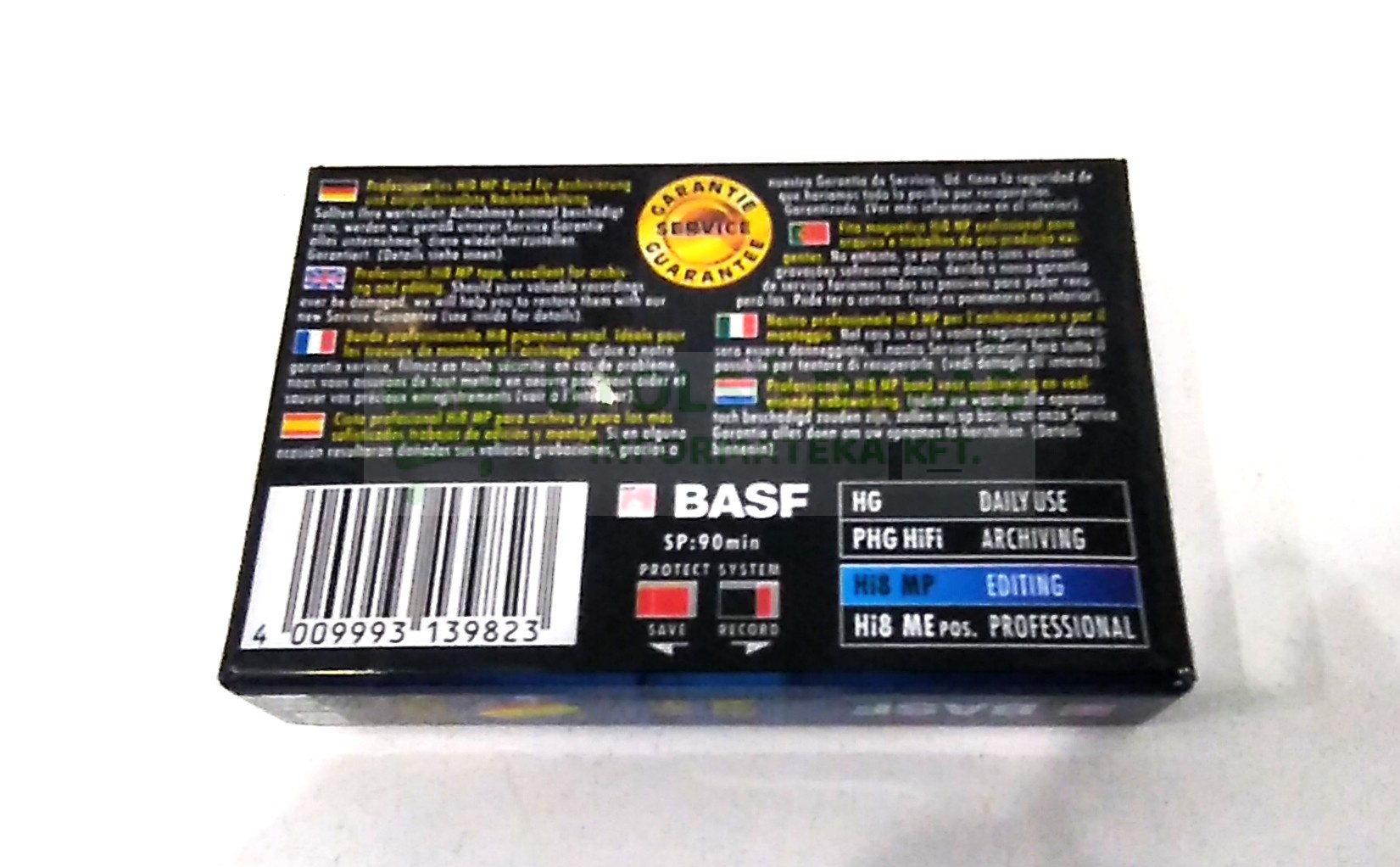 BASF MP90 Hi8 Videokazetta