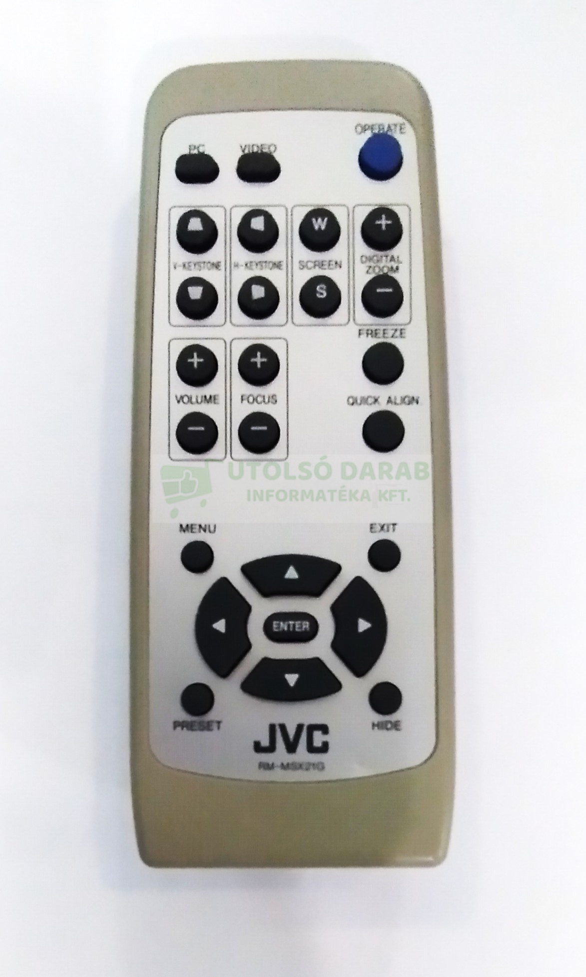 JVC RM-MSX21G típusú projektor távirányító